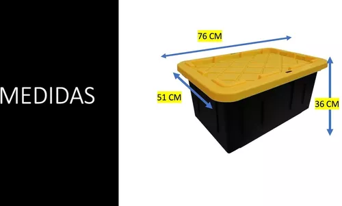 Caja uso pesado con tapa 102 L