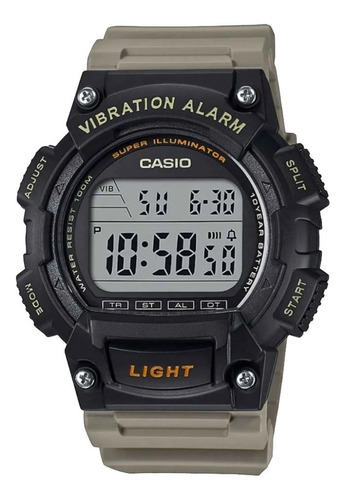Reloj Casio Hombre W-736h Alarma Vibradora Luz Cronómetro