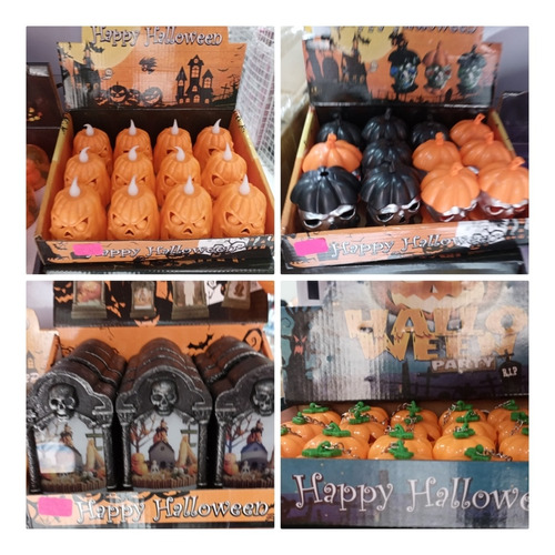 Velas Luces Led Halloween Decoracion Trae Pilas  12 Unidades