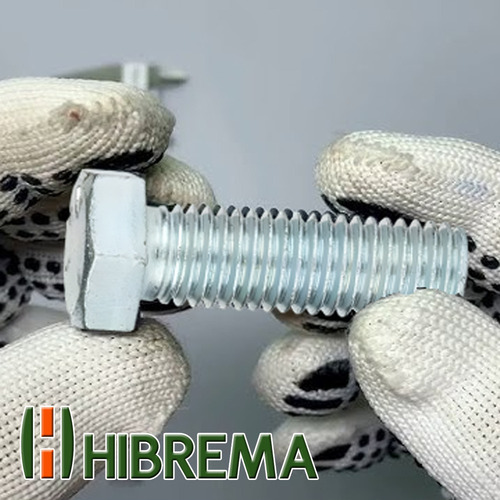 Parafuso M10x50mm Zincado Rosca Grossa C/100 Un