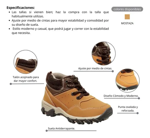 Botas Ni o Zapato Beb Agujeta Antiderrapante Confort Fareli 427