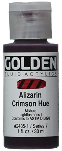 Pintura Acrílica Fluida 1 Onza-histórico Alizarin Cri...