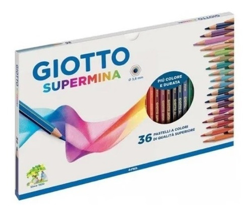 Lapices Giotto Supermina Caja X 36 Mina 3.8mm