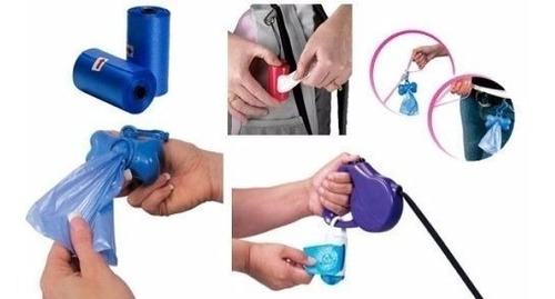 Imagen 5 de 5 de Mascotas 3 Repuestos Kit Aseo Mascota Porta Bolsas Hueso