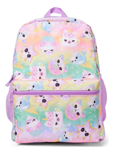 Mochila Infantil Para Preescolar Primaria, Violeta Neon