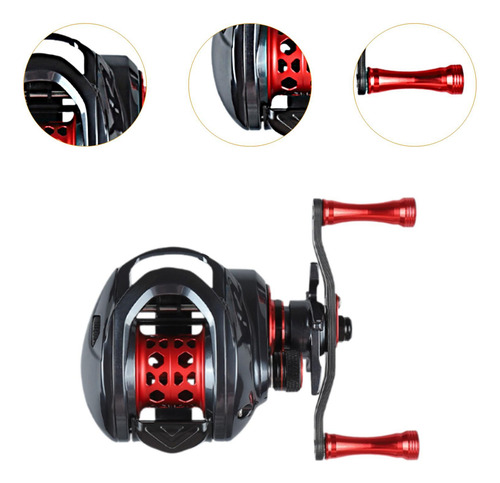 Carrete Baitcasting Carrete De Pesca De Fundición A Para