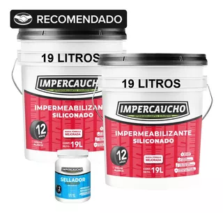 Combo Impermeabilizante Impercaucho + Sellador 40m2