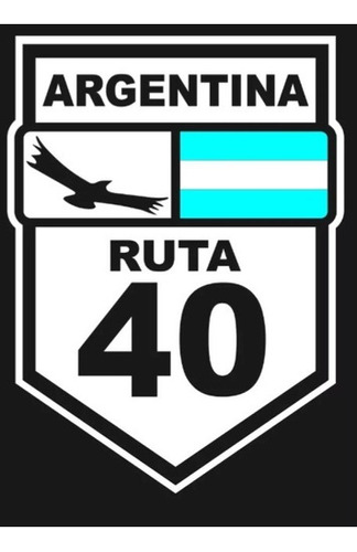 Calcomanía Ruta 40 20 Cm.