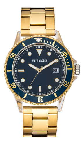 Reloj Steve Madden Unisex Con Fecha Y Diseño Moderno