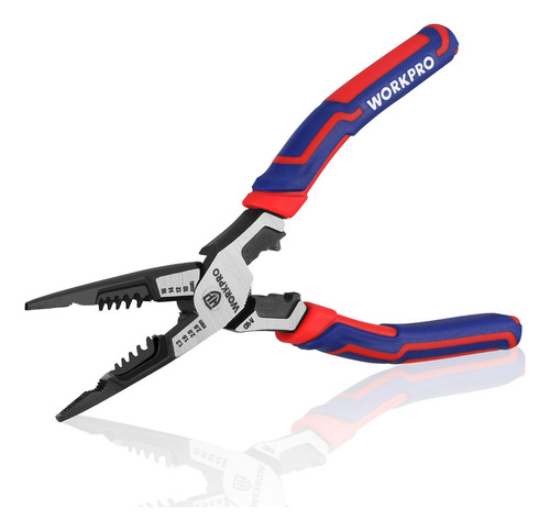Alicates De Punta Larga Workpro De 8 Pulgadas Con Cortador D