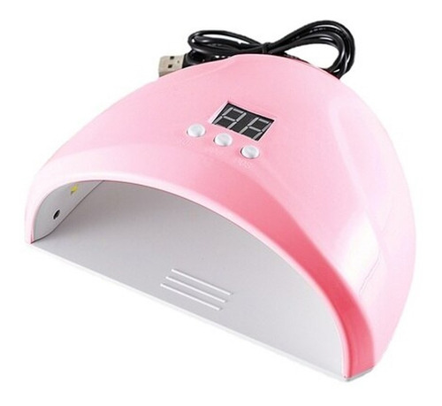 Imagen 2 de 8 de Lampara Uv Manicure Secador Uñas Esmalte 52w 18 Cabina Led