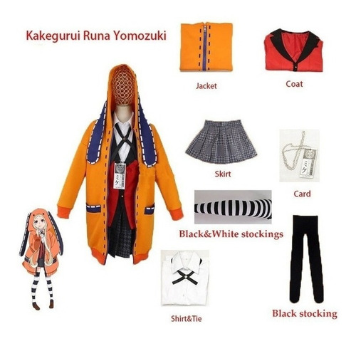 Kakegurui Disfraz De Jugador Compulsivo De Runa Yomozuki 