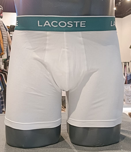 Boxer Lacoste 3 Pzs. Mod. 6h3420-51 Negro, Gris, Blanco
