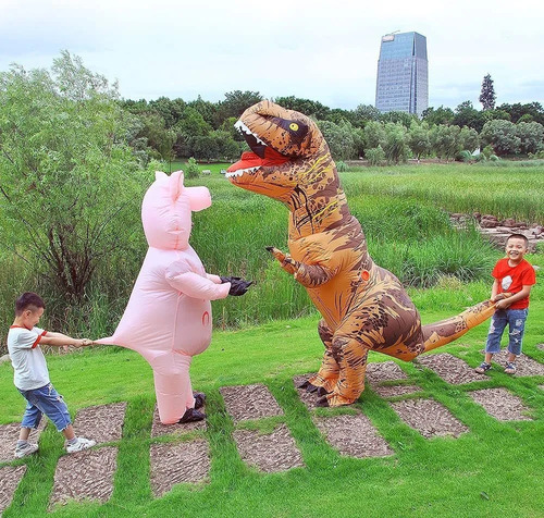 Disfraz Inflable De Dinosaurio Tyrannosaurus Rex Para