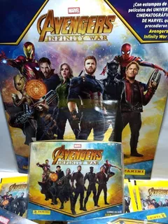 Álbum Avengers Infinity War Panini +caja(paqueton 50 Sobres)