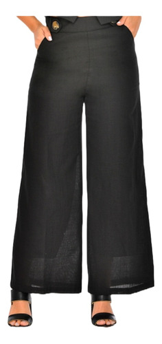 Pantalon En Tela Lino Marca Colors Ref 1153071