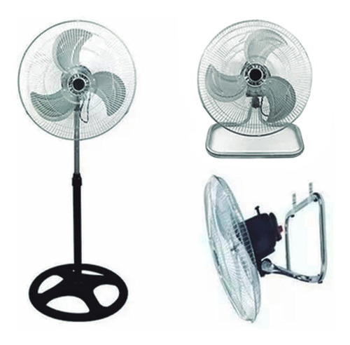 Ventilador 3 en 1 Oryx IF-318 turbo plata con 3 palas, 18" de diámetro 220 V