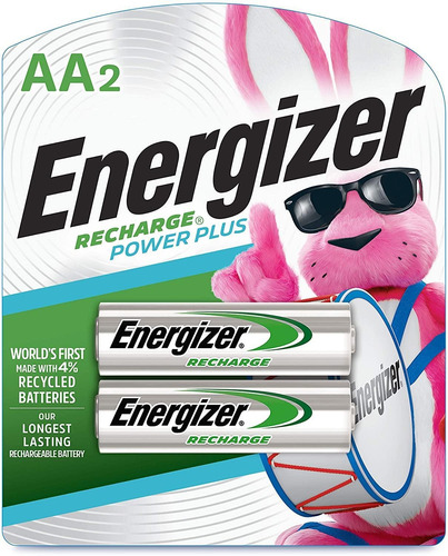 Imagen 1 de 9 de Pilas Recargables Energizer Aa 2000 Mah Blister 2 Unidades