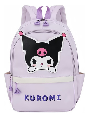 Mochila Para Niños Ligera Y Linda Koromi Cinnamoroll Color Violeta Diseño De La Tela Lisa