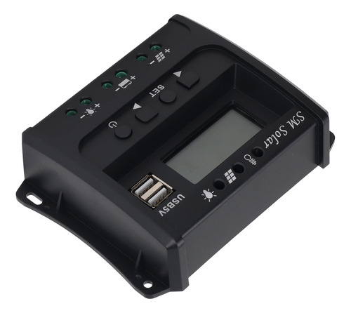 Controlador De Panel Solar De Carga Pwm De 3 Etapas