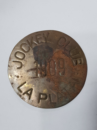 Imagen 1 de 5 de Antiguo Pin Cucarda Jockey Club Laplat Hípica 1900 Mag 59062