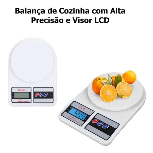 Balança De Precisão Digital Cozinha Culinária Nutrição Dieta Capacidade máxima 10 g Cor Branco