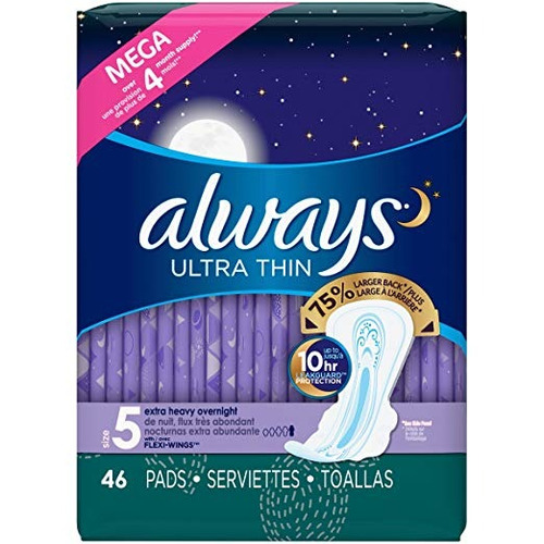 Always Ultra Thin Tamaño 5 Extra Pesados ¿¿durante La Noche,