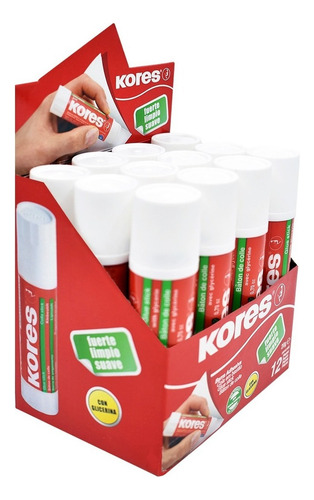 Lápiz Adhesivo Kores 20 Gramos C/12piezas