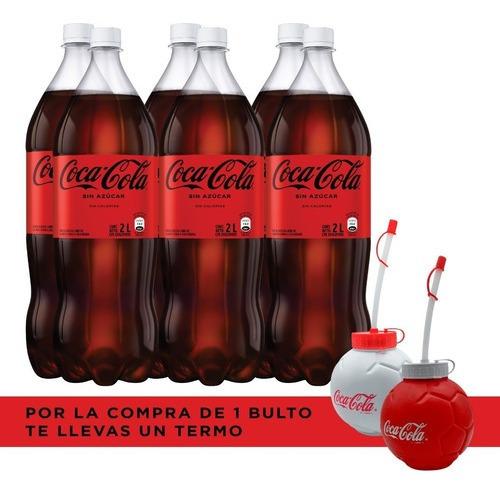 Refresco Coca - Cola Sin Azúcar Pet 2l 6 Unidades Promoción