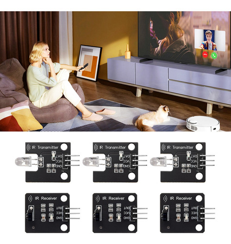 Kit De Módulo De Sensor De Transmisor Ir Con Receptor Ir Dig