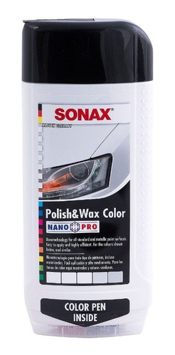 Cera Carro Blanco Sonax Polish+wax Color  Nanotecnologia Pro