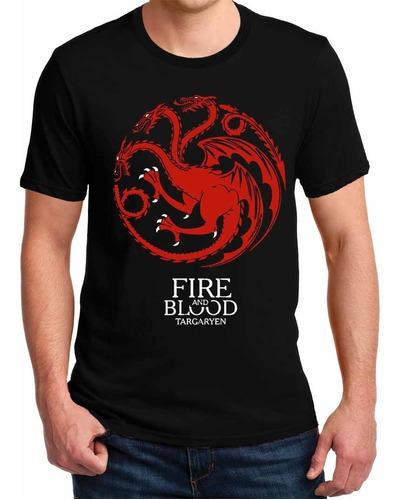 Remera Game Of Thrones Targaryen Escudo Fire Blood