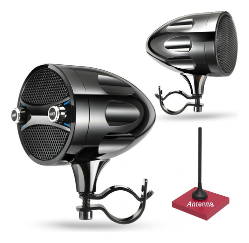 Altavoces Para Motocicletas Kspeaker, S7 Impermeables, Negro