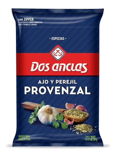 Dos Anclas Especias Provenzal X 25g Ajo Y Perejil