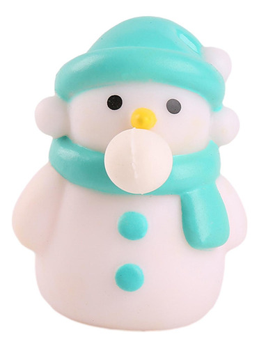 6 Navidad Escupir Burbuja Relajante Juguete Muñeco De Nieve