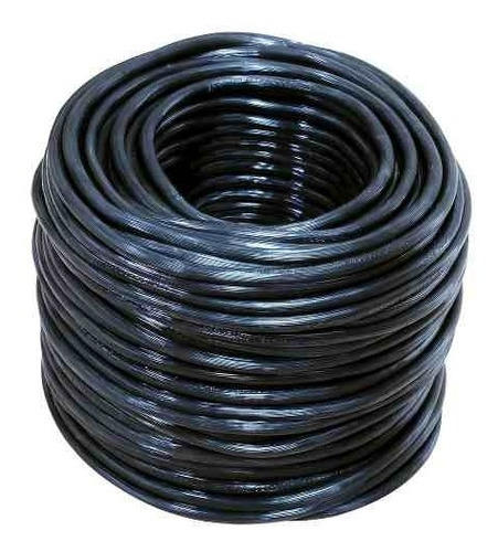 Cable Eléctrico Uso Rudo Cal.2x12 100m Blanco Y Negro 136935 Color de la cubierta Gris