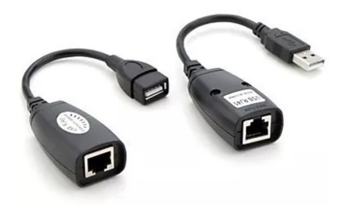 Extensão Usb 45 Metros Via Cabo De Rede Utp Rj45 Cat5e/6