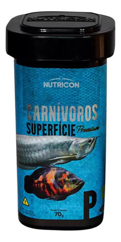 Ração Nutricon Carnívoros De Superfície P 70g Aruanã E Oscar