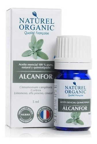 Aceite Escencial Alcanfor Descongestionante Naturel Organic