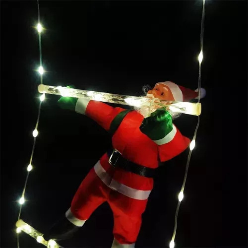 Luces Led De Decoración Navideña Para Escalera Con Papá Noel