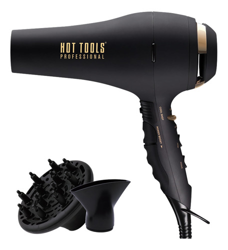 Hot Tools Pro Artist Black Gold 2100 Turbo Ceramic + Secador