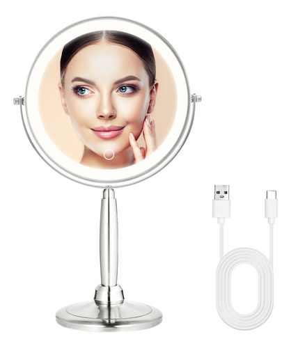 Mirrormore Espejo De Maquillaje Profesional Iluminado De 9 P