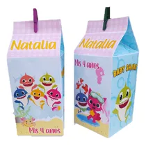 Comprar Bolsitas Milk Box Baby Shark Golosineras X35 Cumpleaños Nena