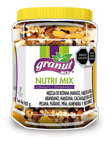 Nueces, Semillas, Frutos Nutri Mix De Granut Mix (900g)