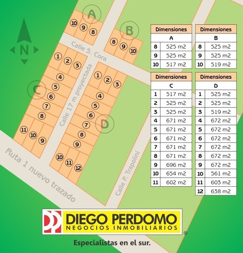 Fraccionamiento, Terrenos Desde 517m² En Venta. Ciudad Del Plata