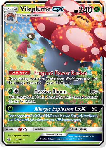 Cartas Pokemon Vileplume Gx 4/236 Cosmic Eclipse Cec 