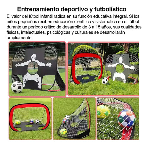 2 Juego De Porterías De Fútbol Portátil Para Niños 120*80cm