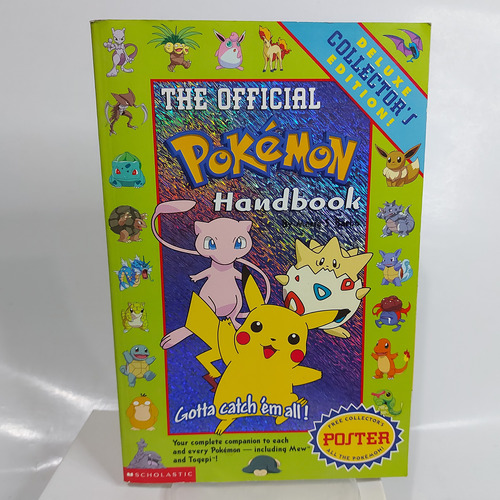 Libro Pokemon Handbook Con Poster Scholastic 1999