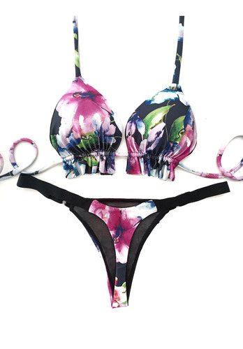 Conjunto Malla Bikini Femenino Dos Piezas 