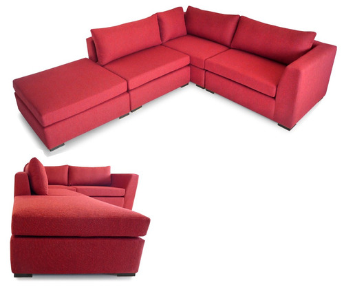 Sillon Esquinero Sofa 11 Posiciones En Chenille Fullconfort